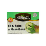 Té de Hojas de Guanábana - Herbacil - 25 Piezas