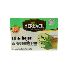 Té de Hojas de Guanábana - Herbacil - 25 Piezas