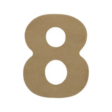 Letras y números de madera 16 cm