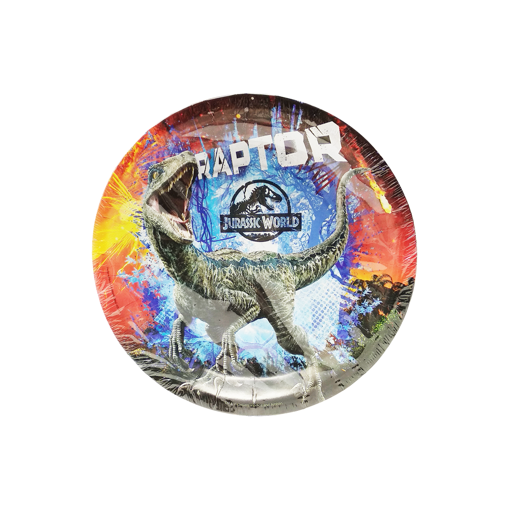 Jurassic World Platos Pasteleros 6 Pzas