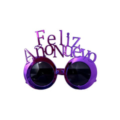 Lente Metálico Feliz Año Nuevo