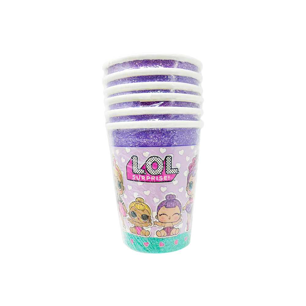 LOL Surprise Vasos 6 Pzas.