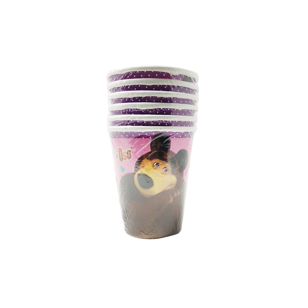Masha y el Oso Vasos 6 Pzas