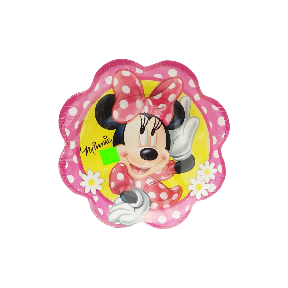 Minnie Mouse Flores Platos Pasteleros Petalos 6 Pzas