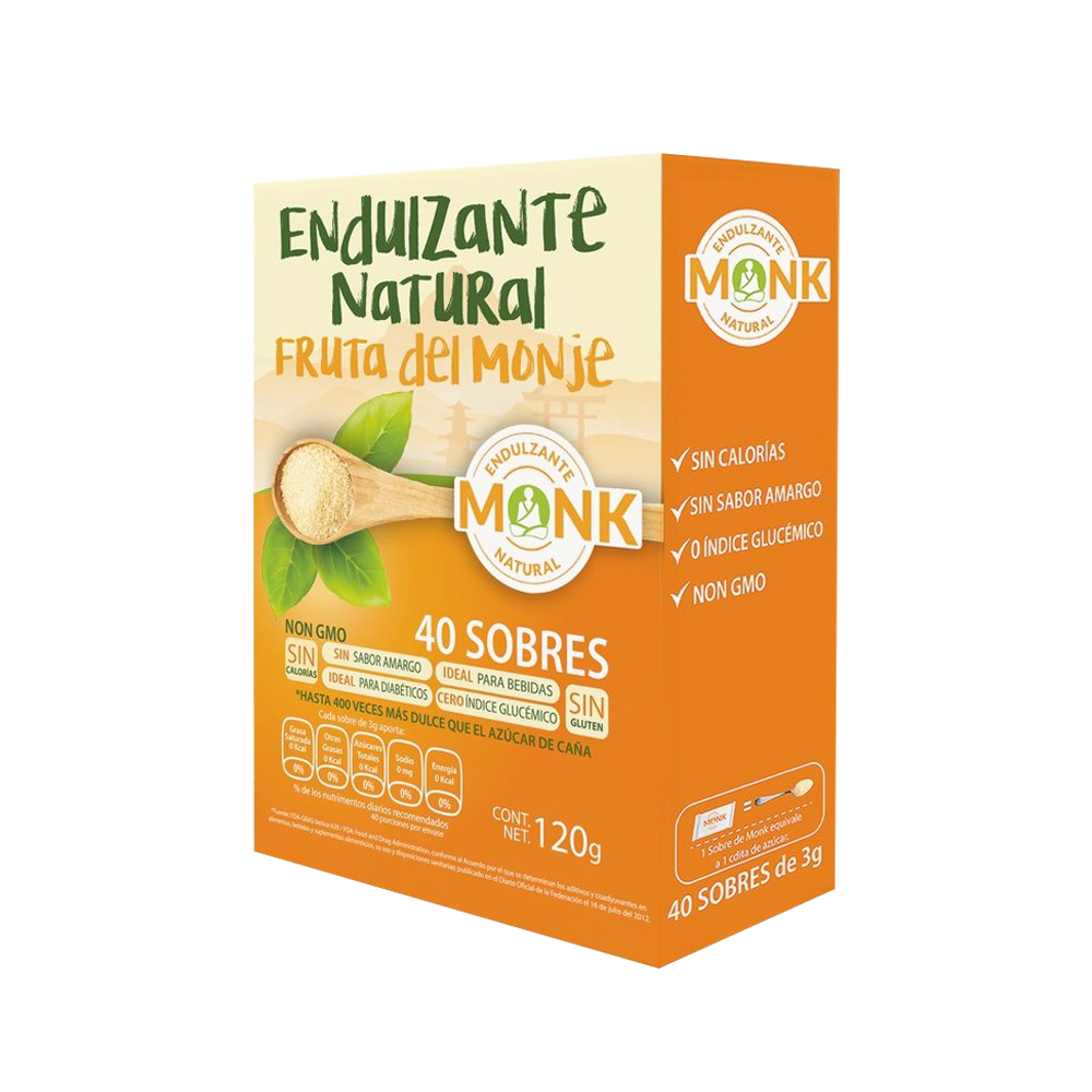 Endulzante Natural sobres - Monk Fruit - 120 g