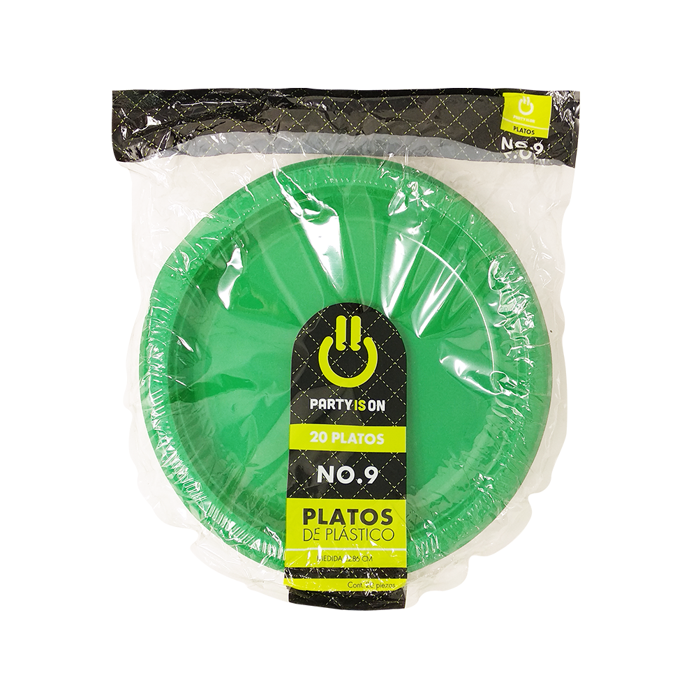 Platos de plástico #9 - Party Is On - 20 Pzas