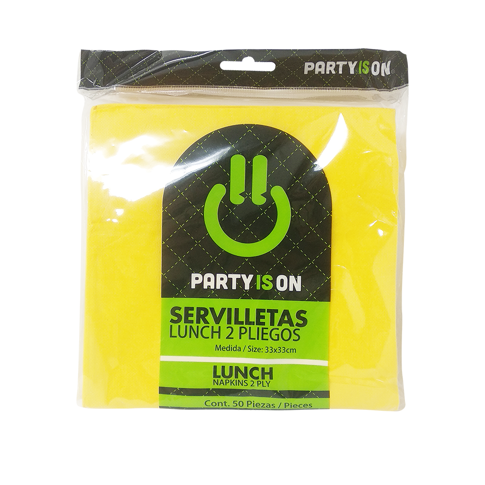 Servilletas Lunch - Party Is On - 50 Pzas