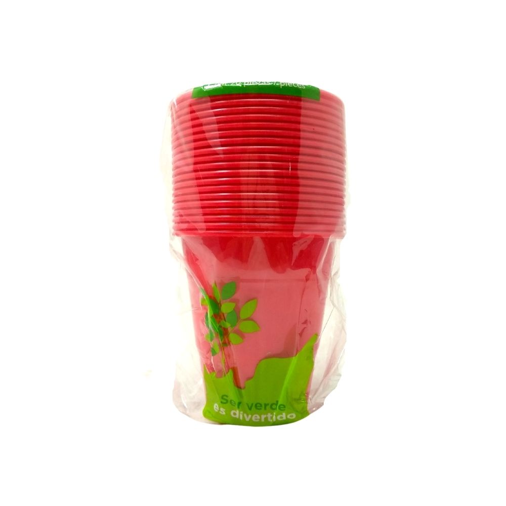 Vasos de Plástico Bio - Party Is On - 20 Piezas