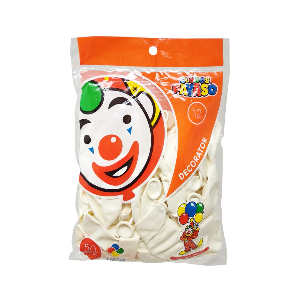 Globos Payaso #12 - 50 piezas