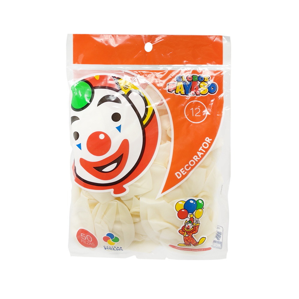 Globos Payaso #12 - 50 piezas