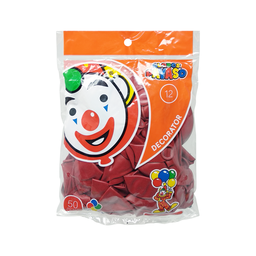 Globos Payaso #12 - 50 piezas