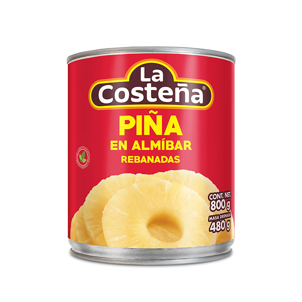 Piña en Almíbar Rebanadas - La Costeña - 800 g