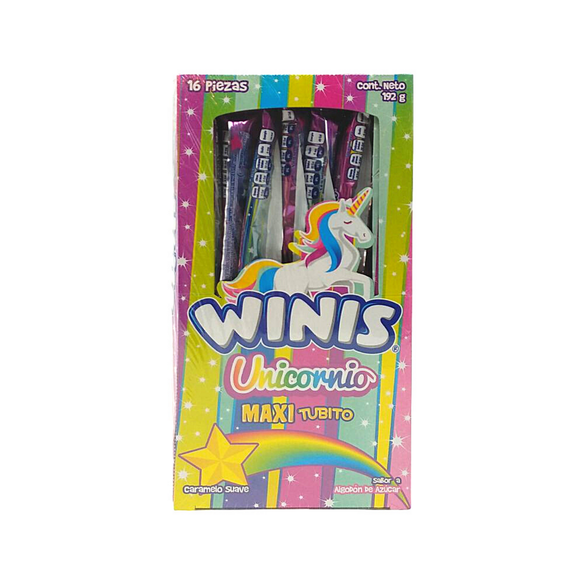Winis Unicornio Maxi Tubito - 16 piezas