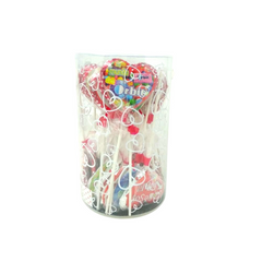 Bote de paletas corazón - La Reyna Chocolates - 30 piezas