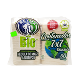 Contenedor 7 x 7 Biodegradable Reyma - 50 piezas