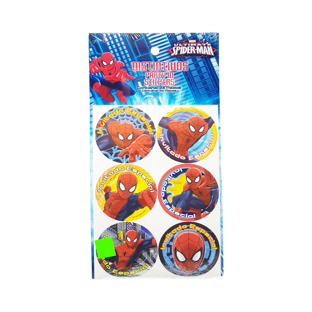 Spiderman Distintivos 24 Pzas.