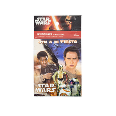 Star Wars Invitaciones 6 Pzas