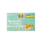 Manzanilla, Té Verde y Diente de León - Therbal - 24 sobres