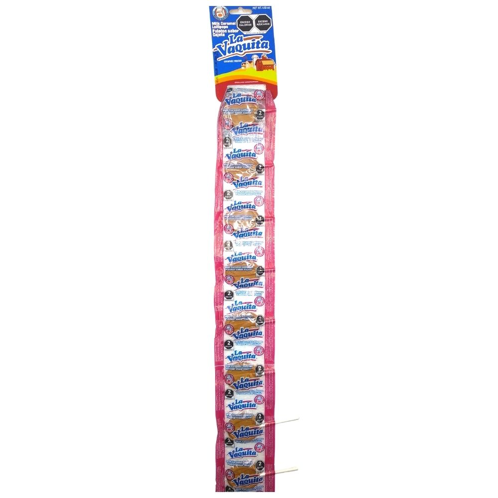 Tira de Paleta Cajeta - La Vaquita - 10 Piezas