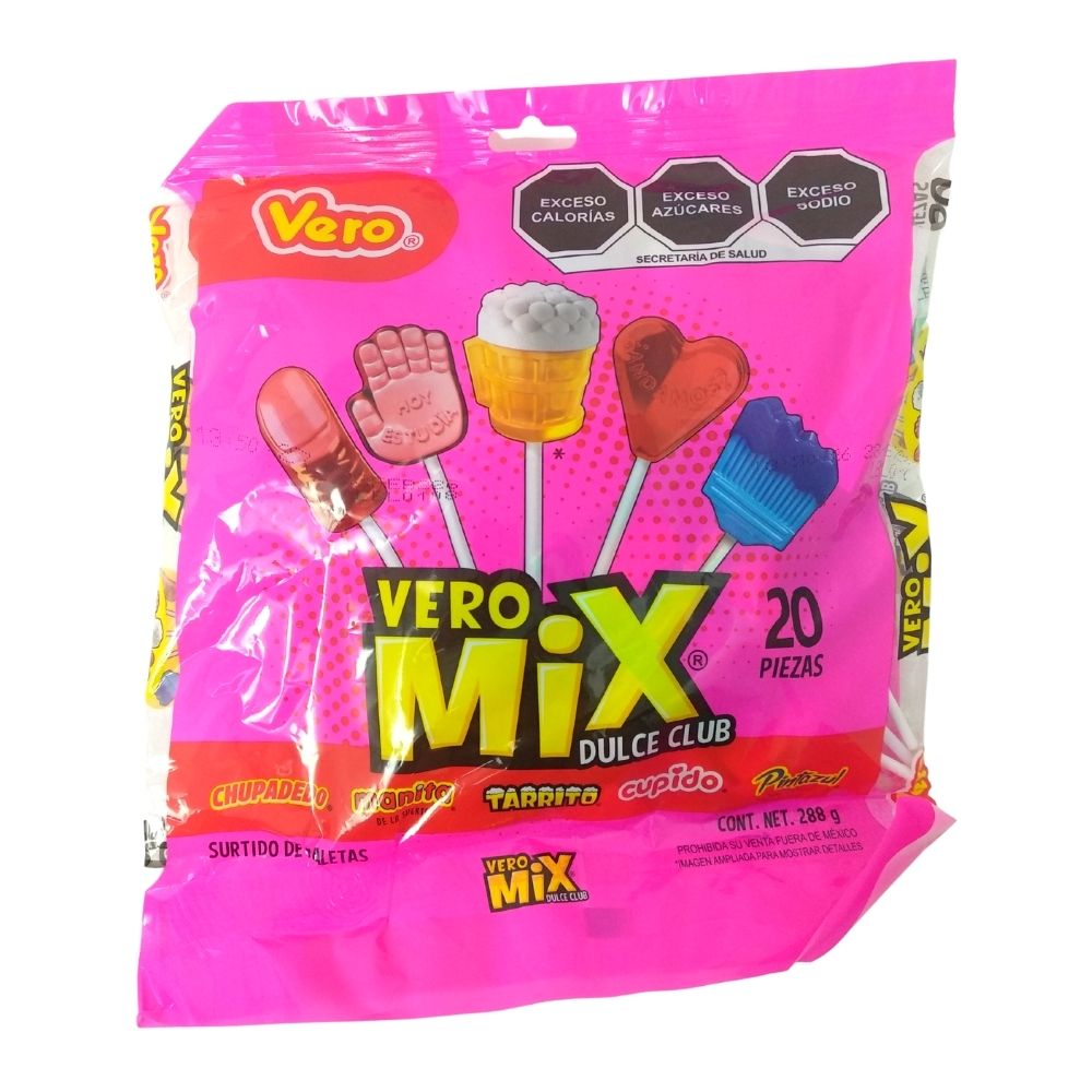 Surtido de paletas Vero Mix Dulce Club -  20 piezas